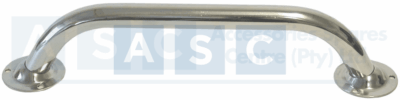 HANDRAIL W/FLANGE END 400X22MM 316SS