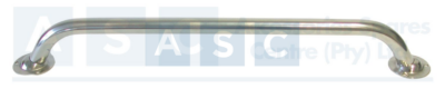 HANDRAIL W/FLANGE END 500X22MM 316SS