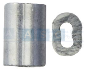WIRE SLEEVE ALUM.STD 1.5MM 50PPB