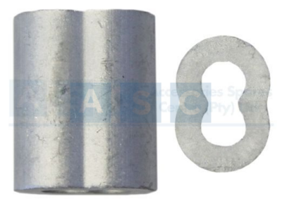 WIRE SLEEVE ALUM.STD 3MM 50PPB