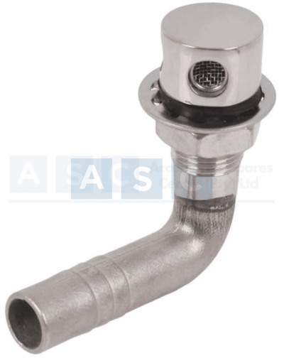 THRU-HULL VENT S/STEEL BENT TYPE D=16MM