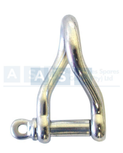 TWIST D SHACKLE 4MM 316SS
