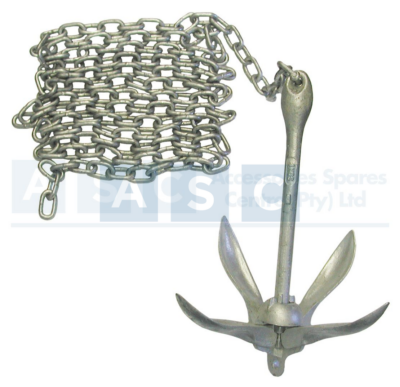 FOLDING ANCHOR KIT 2.5KG HD GALVANIZED
