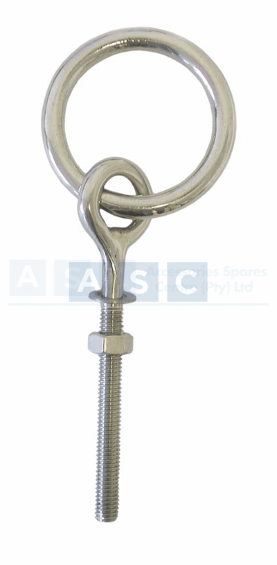 EYE BOLT W/WELDED RING 6MM 316SS