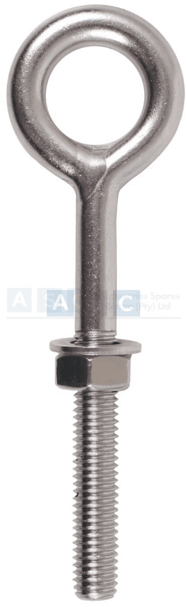 EYE BOLT WELDED 8X100MM 316SS THREAD L=48MM SHAFT L= 68MM