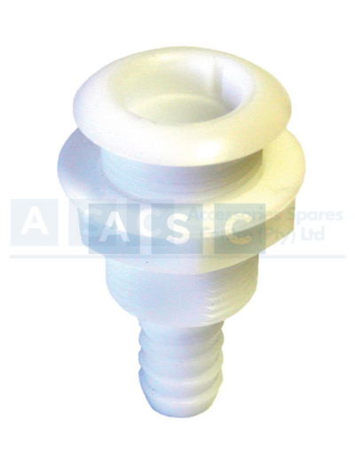 THROUGH HULL NYLON 20MM WHITE
