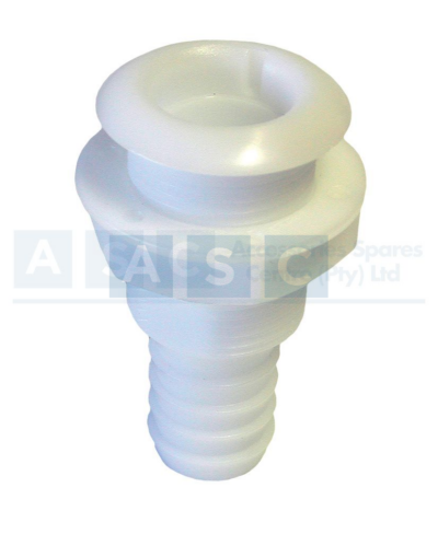 THROUGH HULL NYLON 25MM WHITE