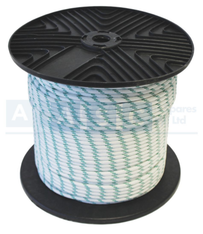 POLYESTER BRAIDED ROPE 6MMX200M WH/GR