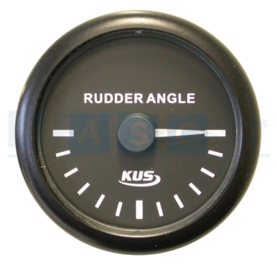 RUDDER ANGLE METER 52MM BLACK