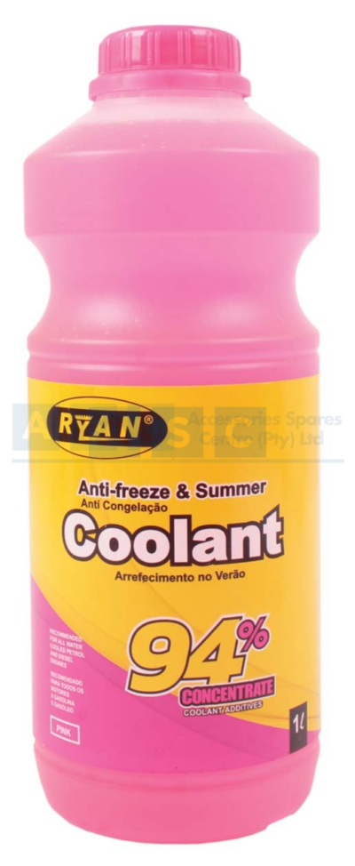 RYAN ANTI-FREEZE PINK 1L 94% M.E.G  this product needs to be