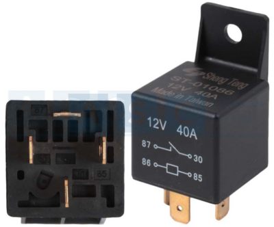 RELAY BOSCH TYPE 4P 40AMP BODY MTG