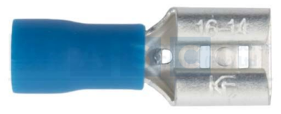BLUE TERMINAL FEMALE 6.3MM