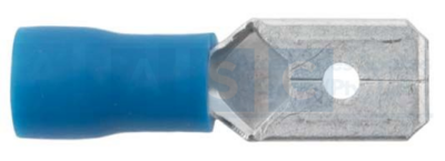BLUE TERMINAL MALE 6.3MM