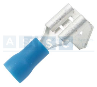 BLUE PIGGY BACK TERMINAL 6.3MM