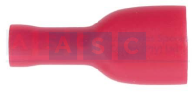 INSULATED FEMALE TERM RED 6.3M