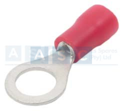 RED RING TERMINAL 6.4MM(100)