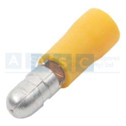 MALE BULLET TERMINAL YEL.10P/P
