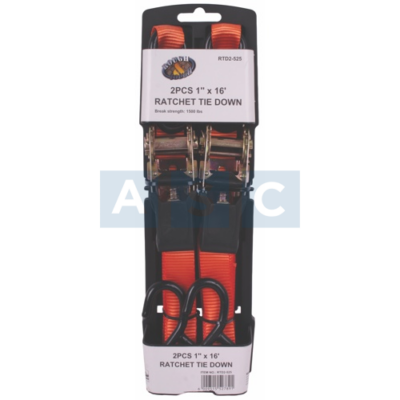 RATCHET TIE DOWN 2 PC 5MX25MM 1500