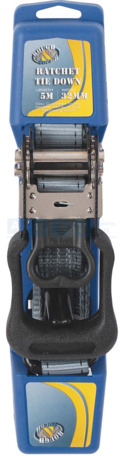 RATCHET TIE DOWN 5MX32MM 2500LBS B/STR.