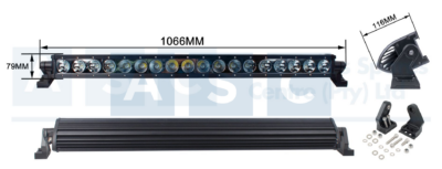 SPOT LAMP BAR LED 1ROW 1066x79x116MM 8100LM