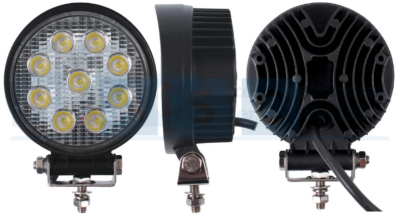 WORKLAMP LED RND 9LED 27W 10-30V