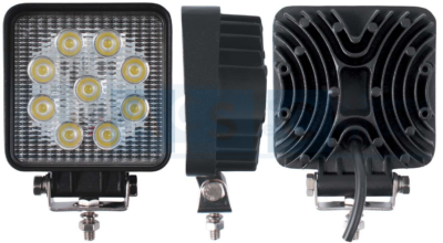 WORKLAMP LED SQ.9LED 27W 10-30V