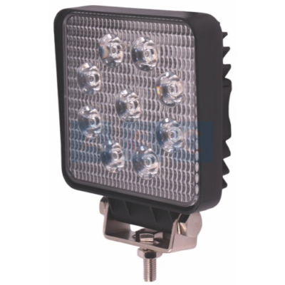 SPOTLAMP LED SQ.9LED 10W 10-30V 40MM THICK