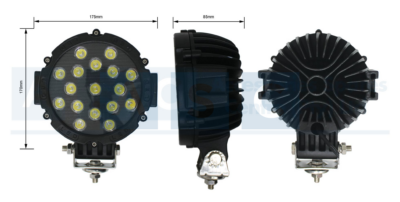 SPOT LAMP LED 51W(17X3W) 10-30V 3100LM
