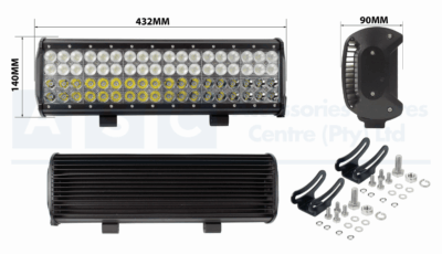 SPOT LAMP BAR LED 4ROW 216W 10-30V