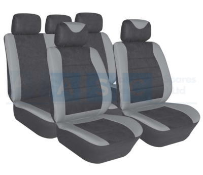 SEAT COVER RADO PU 9PC GREY/BLACK
