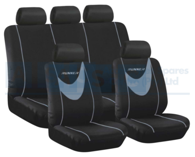 SEAT COVERS 9PCS GREY MAMDIAL