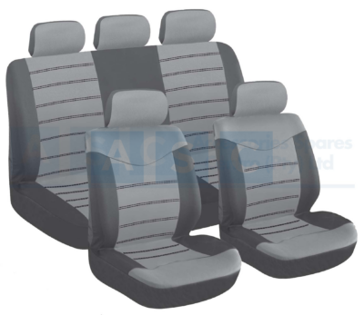 SEAT COVER 9PC GREY X TYPE