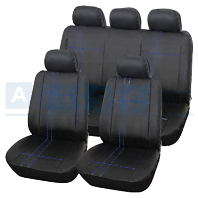 SEAT COVERS TREND BLUE/BLK 9PCS