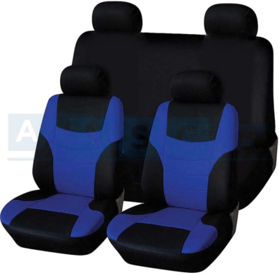 SEAT COVERS SKINI BLUE/BLK 9PCS