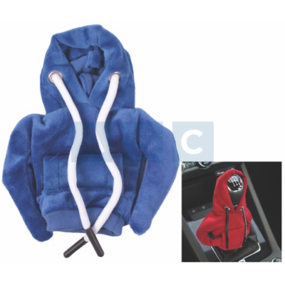 CAR GEAR SHIFT HOODIE COVER BLUE