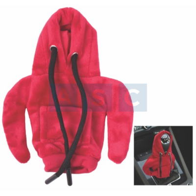 CAR GEAR SHIFT HOODIE COVER RED