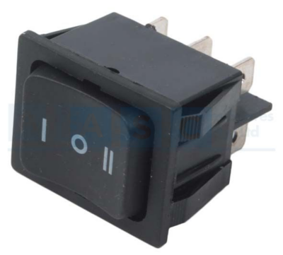 ROCKER SWITCH 1-0-2 W/RETURN