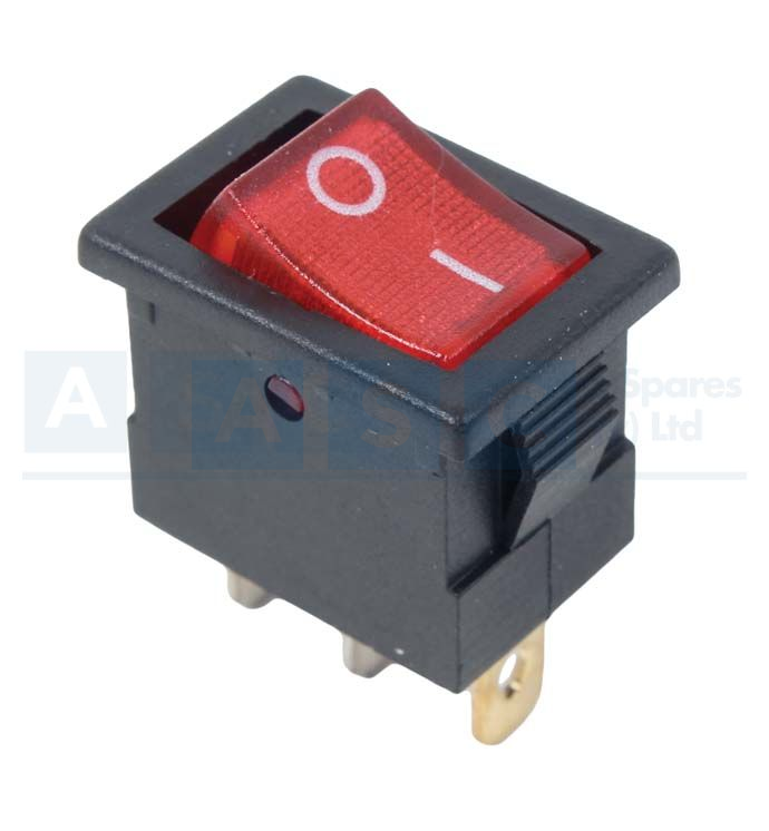 Mini Rocker Switch Red ROCKER SWITCH MINI RED ON-OFF 12V – Accessories Spares Centre