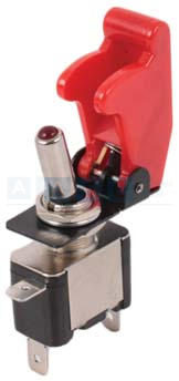 TOGGLE SWITCH W/ RED COVER /LED LIGHT