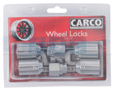 LOCKING WHEEL NUTS 12MM X 1.25
