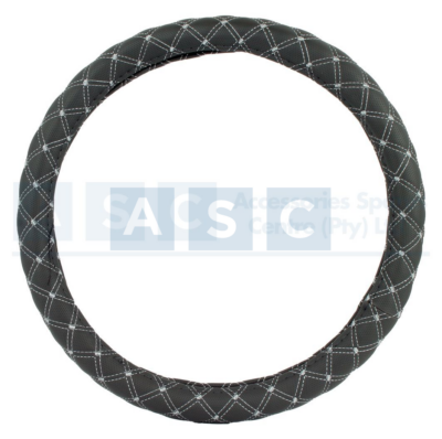 STEERING COVER PU GREY/GREY