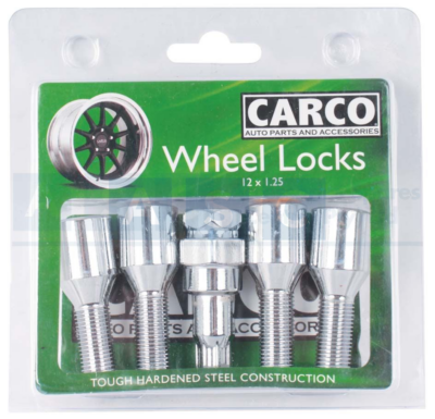LOCK/WHEEL BOLTS 12X1.25 CAPPE spanner size= 19/21mm