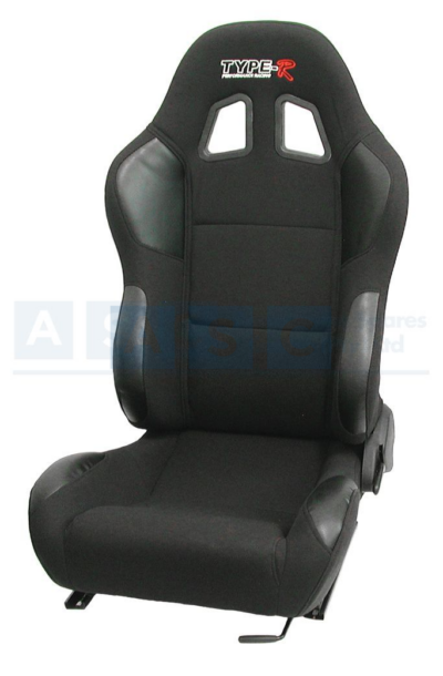 RECLINEABLE RACING SEAT BLACK SET