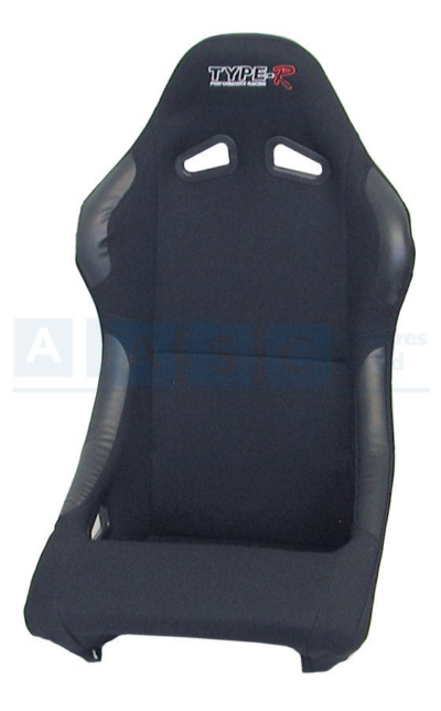 NON-RECL BUCKET SEAT W/RAILS BLACK