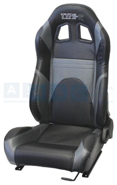 RECL.R/SEATS PVC CARBON GREY SET