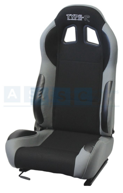 RECL.R/SEATS P/APPLE CLOTH SET GREY