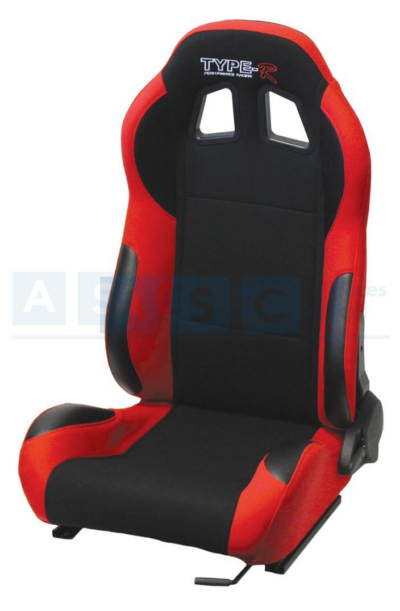 RECL.R/SEATS P/APPLE CLOTH SET RED