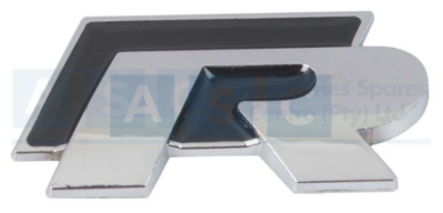 STICKER R line CHROME/BLK