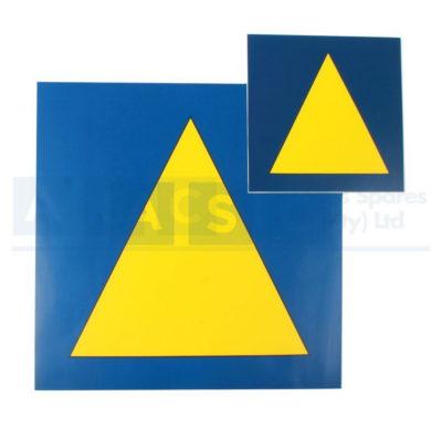 MOZAMBIQUE REFLECTIVE STICKER  2PCS SMALL = 125X125mm large 240x 240mm