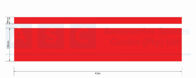 RACING STRIPS RED 20CMX4.5M